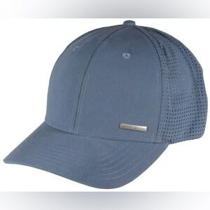 Quiksilver Net Tech Hat Bering Sea recycled fabric slate blue gray EUC os